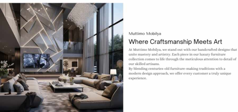 MUTTİMO MOBİLYA TASARIM DEKORASYON İNŞAAT İMALAT PROJE VE TİCARET LİMİTED ŞİRKETİ Resim - 1