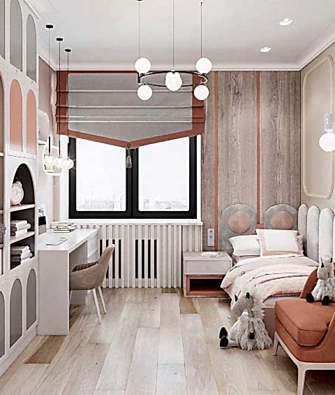 LOİS DİLİMLİ YATAK LÜKS KIZ ÇOCUK ODASI