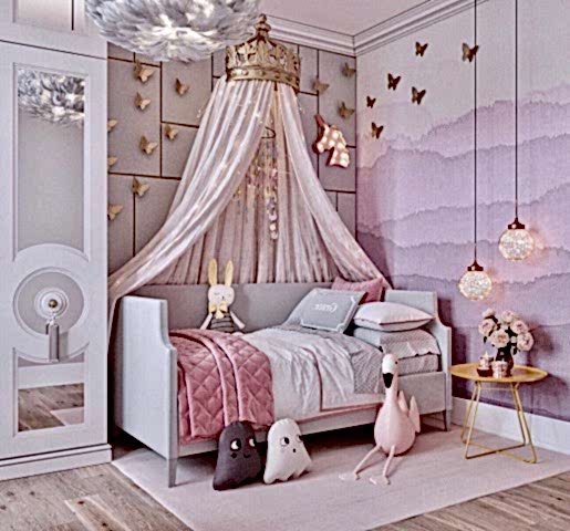 CADENCE PEMBE ART DECO KIZ ÇOCUK ODASI