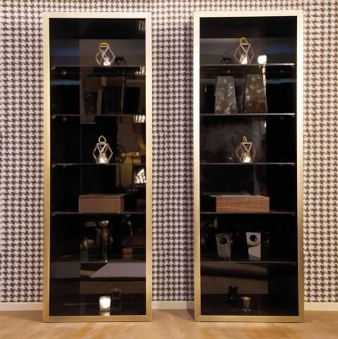 TÜRK Tasarımcı Kaplamalı Camlı Teşhir Dolabı